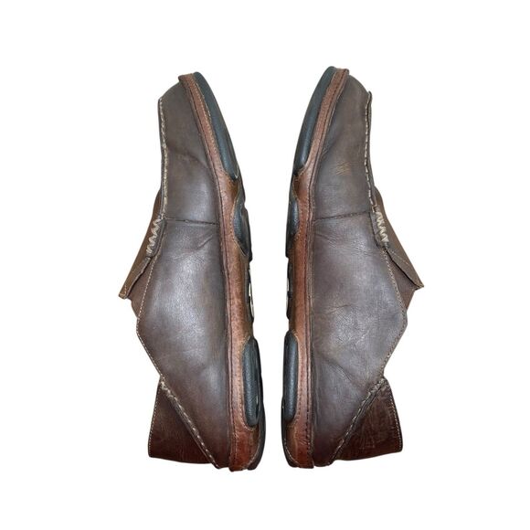 OLUKAI Moloa Men\'s Size 13 Brown Leather Slip‎ On Loafers Shoes main image 3